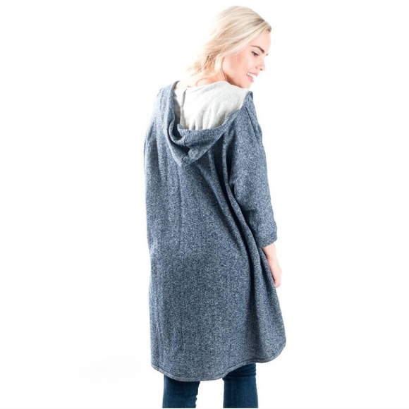 French Terry Kimono Cardigan - Picture 2 of 3